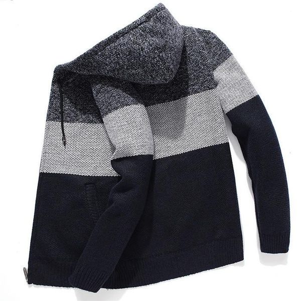 hooded sweater coat new plus velvet thick homme clothes casual fashion jacket with zipper mens designer colorblock, Black;brown
hooded sweater coat new plus velvet thick homme clothes casual fashion jacket with zipper mens designer colorblock, Black;brown