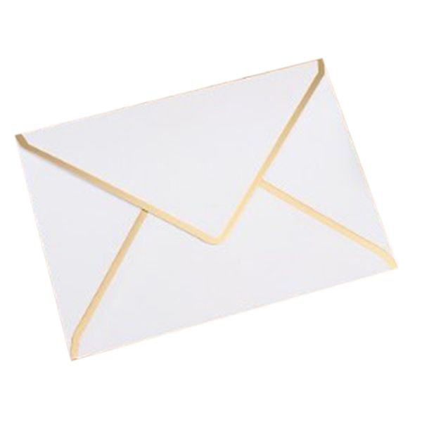 15/piece, 190mmx140mm Stamping Envelope 250g Pearl Paper Wedding Business Invitation Envelope,white 19cmx14cm