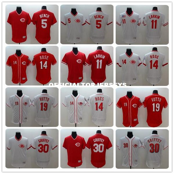 5 johnny bench 11 barry larkin 14 pete rose 19 joey votto 30 ken griffey jersey new color red white blank jerseys, Black;blue
5 johnny bench 11 barry larkin 14 pete rose 19 joey votto 30 ken griffey jersey new color red white blank jerseys, Black;blue