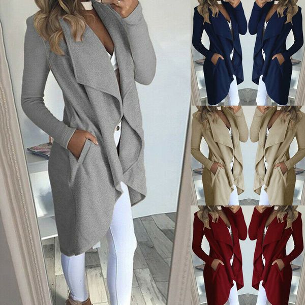 women's trench coats 2021 ladies autumn long coat jacket cardigan overcoat jumper plus size fashion outwear, Tan;black
women's trench coats 2021 ladies autumn long coat jacket cardigan overcoat jumper plus size fashion outwear, Tan;black