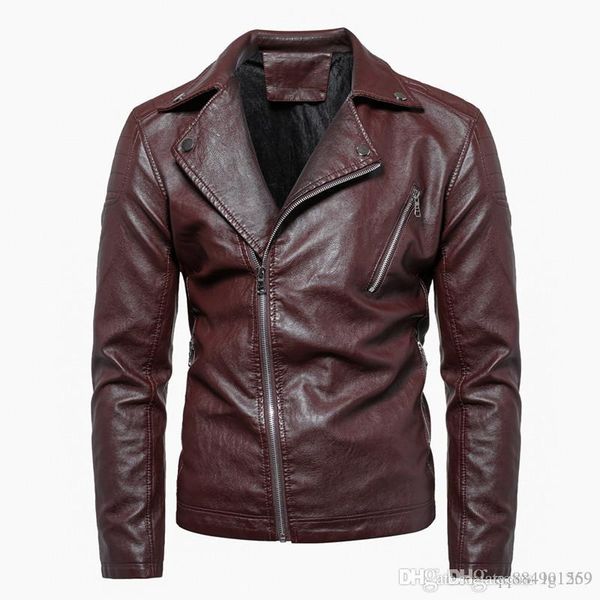 2019 leather jacket locomotive coat leisure leather jackets zipper casual jumper winter outerwear fashion overcoat outerwear men's, Black
2019 leather jacket locomotive coat leisure leather jackets zipper casual jumper winter outerwear fashion overcoat outerwear men's, Black