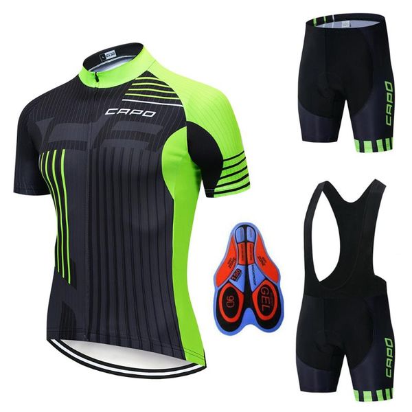 2020 new capo summer cycling jersey set breathable team racing sport bicycle jersey mens cycling clothing short bike, Black;blue
2020 new capo summer cycling jersey set breathable team racing sport bicycle jersey mens cycling clothing short bike, Black;blue