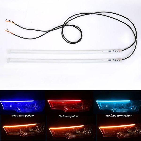 2pcs led drl 30cm 45cm 60cm daytime running light flexible soft tube guide white turn signal yellow waterproof car led strip
2pcs led drl 30cm 45cm 60cm daytime running light flexible soft tube guide white turn signal yellow waterproof car led strip