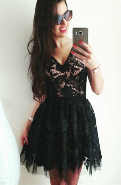 cocktail dresses black lace short homecoming prom dress v neck tulle open back new arrival mini party graduation gowns
cocktail dresses black lace short homecoming prom dress v neck tulle open back new arrival mini party graduation gowns