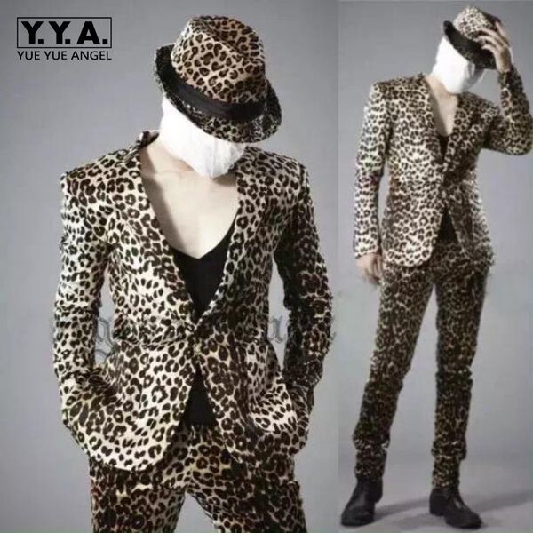 new fashion mens slim fit one button blazers for man brand nightclub leopard jacket suits pants show coats, White;black
new fashion mens slim fit one button blazers for man brand nightclub leopard jacket suits pants show coats, White;black