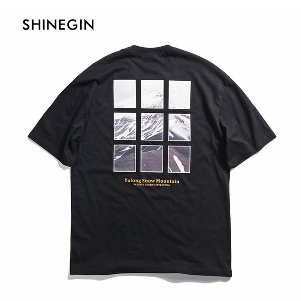 yulong snow mountain printed t-shirt men's short sleeve streetwear hip hop tshirt 2019 new cotton casual tee by shinegin, White;black
yulong snow mountain printed t-shirt men's short sleeve streetwear hip hop tshirt 2019 new cotton casual tee by shinegin, White;black