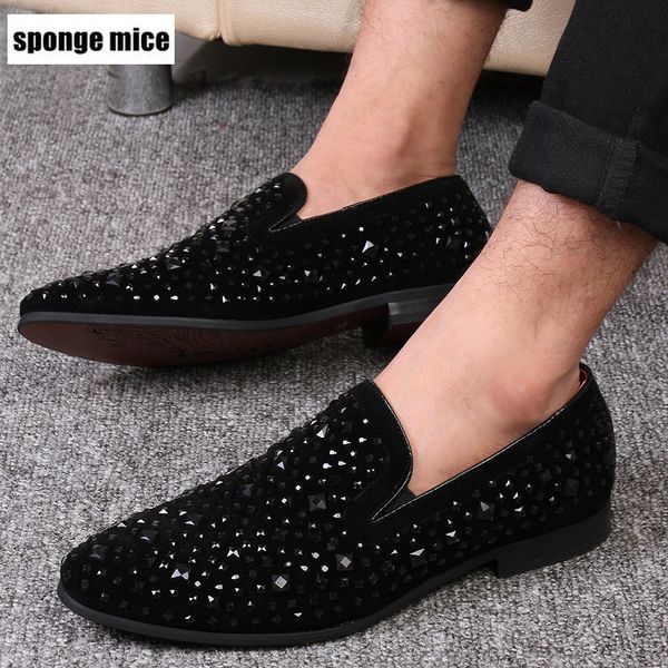 black spikes 2019 new brand men loafers luxury flats shoes denim and metal sequins casual dress party wedding business shoes w12
black spikes 2019 new brand men loafers luxury flats shoes denim and metal sequins casual dress party wedding business shoes w12