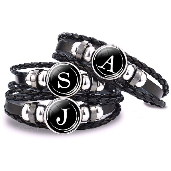26 letters bracelet handmade glass cabochon jewelry personality team name black cool punk bracelets birthday gift dropshipping, Golden;silver
26 letters bracelet handmade glass cabochon jewelry personality team name black cool punk bracelets birthday gift dropshipping, Golden;silver