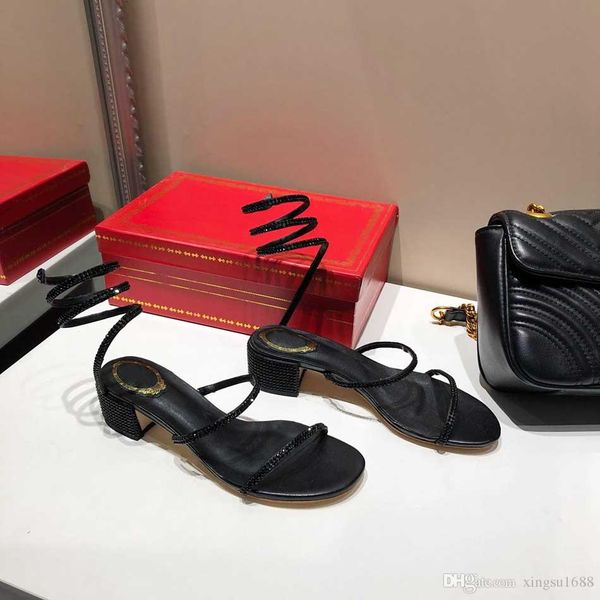 2019 fashion snake-wrap sandals diamond women sandals designer shoes summer fashion wide flat sandale slipper party wedding shoes, Black
2019 fashion snake-wrap sandals diamond women sandals designer shoes summer fashion wide flat sandale slipper party wedding shoes, Black