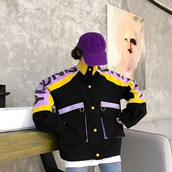 new spring autumn korean oversize short coat women female loose bf tooling jacket girls outerwear stylish coat, Black;brown
new spring autumn korean oversize short coat women female loose bf tooling jacket girls outerwear stylish coat, Black;brown
