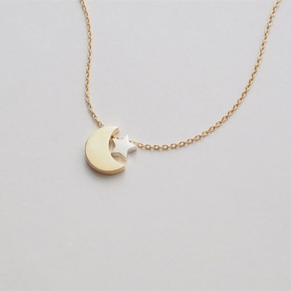 two tone moon and star necklace women gold silver crescent celestial jewelry stainless steel chain friend gifts
two tone moon and star necklace women gold silver crescent celestial jewelry stainless steel chain friend gifts