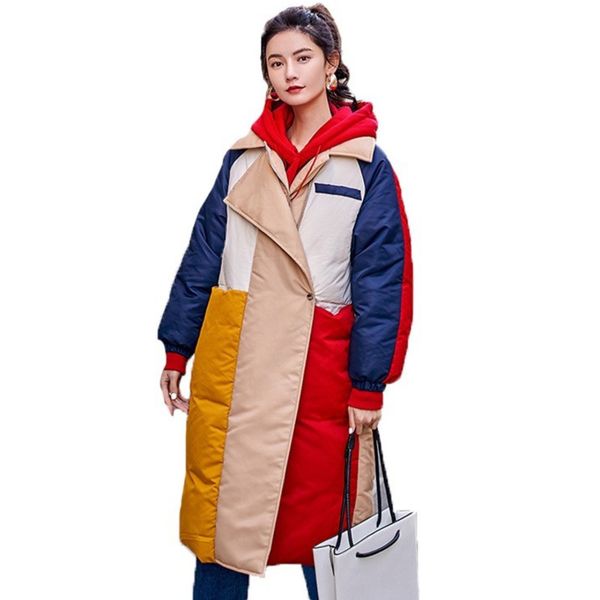 patchwork thicker warm overcoat three colors of cotton clothes 2019 vintage casual plus size long winter jacket women qh052, Black
patchwork thicker warm overcoat three colors of cotton clothes 2019 vintage casual plus size long winter jacket women qh052, Black