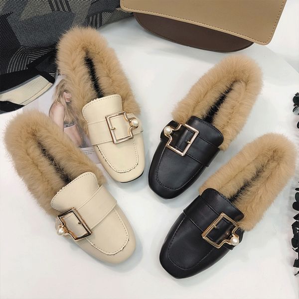 fur shoes women new winter warm shoes red bottoms fashion square toes classic shoes lady women casual office dress retro style size 35-40, Black
fur shoes women new winter warm shoes red bottoms fashion square toes classic shoes lady women casual office dress retro style size 35-40, Black