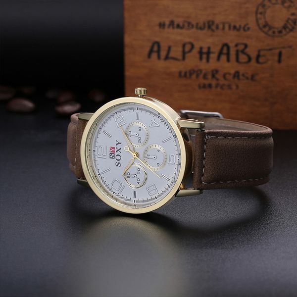 watch casual sport watches men wrist watch leather quartz hombre hour relogio 2019 new fashion soxy luxury brand, Slivery;brown
watch casual sport watches men wrist watch leather quartz hombre hour relogio 2019 new fashion soxy luxury brand, Slivery;brown