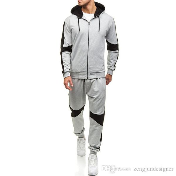 mens 2pcs desinger sports tracksuits solid color hooded long sleeve pants autumn homme clothing basketball casual apparel, Gray
mens 2pcs desinger sports tracksuits solid color hooded long sleeve pants autumn homme clothing basketball casual apparel, Gray