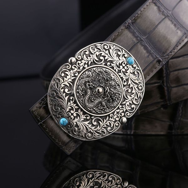 yob88 men's handmade national style longteng four seas rotating creative tibetan silver transfer buckle leisure hook national belt belt, Slivery;black
yob88 men's handmade national style longteng four seas rotating creative tibetan silver transfer buckle leisure hook national belt belt, Slivery;black