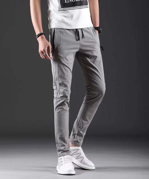 summer men's pants work pants summer ultra-thin men's ice silk casual pants trousers slim feet trend wild, Blue
summer men's pants work pants summer ultra-thin men's ice silk casual pants trousers slim feet trend wild, Blue