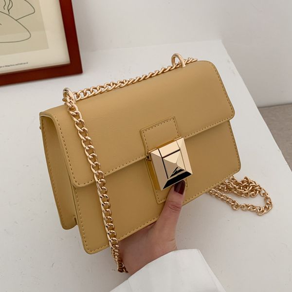 creative buckle crossbody bags for women 2020 chic chain women's shoulder bag square female travel messenger bags