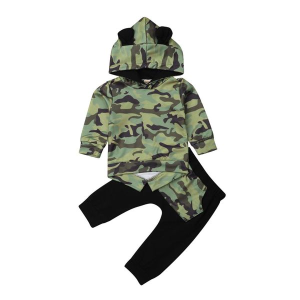 little baby kids camouflage clothes sets toddler infant kid babies boys girls hooded ears camo pants outfits clothing 0-4t, White
little baby kids camouflage clothes sets toddler infant kid babies boys girls hooded ears camo pants outfits clothing 0-4t, White