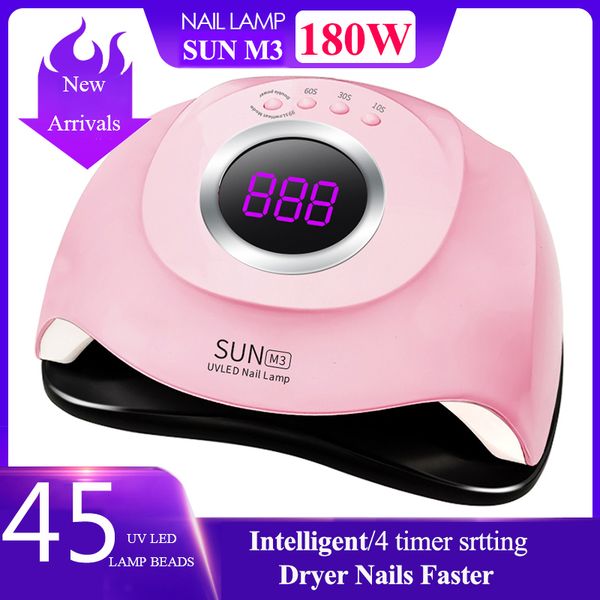 nail dryers 180w brand sunm3 uv led lamp dryer professional fast curing all gel polish ice for manicure machine
nail dryers 180w brand sunm3 uv led lamp dryer professional fast curing all gel polish ice for manicure machine