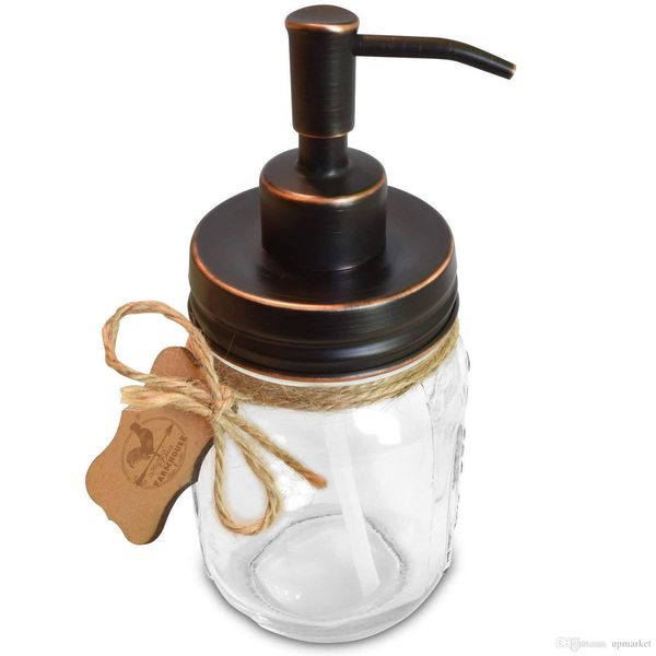 upmarket good wholesales price mason jar soap dispenser for hand wash liquid soap 2cc output oil rubbed bronze
upmarket good wholesales price mason jar soap dispenser for hand wash liquid soap 2cc output oil rubbed bronze