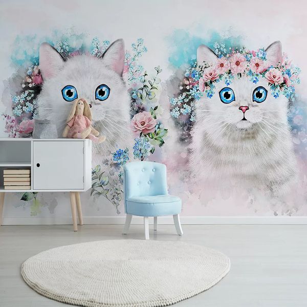 custom wall murals 3d p wallpaper flower cat girl room children room bedroom decoration background wall painting wallpapers
custom wall murals 3d p wallpaper flower cat girl room children room bedroom decoration background wall painting wallpapers