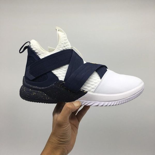new lebron soldier xi 11 navy blue men shoes drop shipping famous mens shoes size 7-12, Black;yellow
