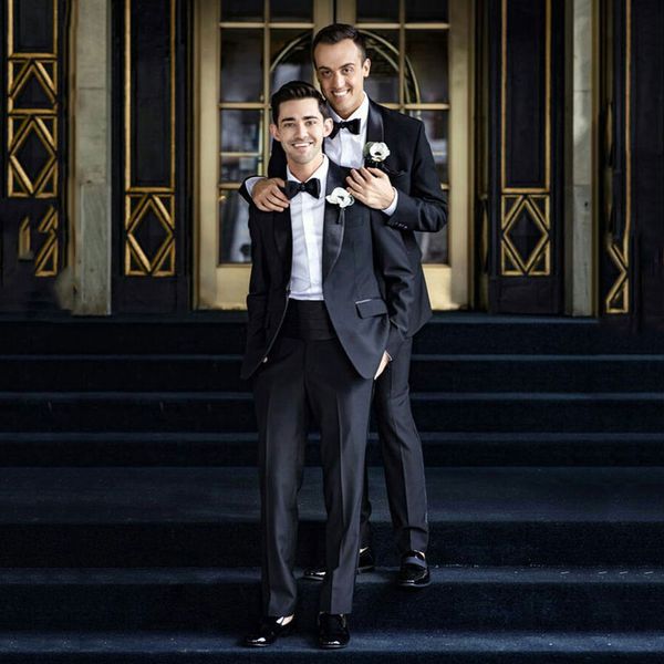 tailored suits pants for men's classic wedding suits costume mariage homme groom tuxedos slim terno masculino 2piece man blazer, White;black
tailored suits pants for men's classic wedding suits costume mariage homme groom tuxedos slim terno masculino 2piece man blazer, White;black