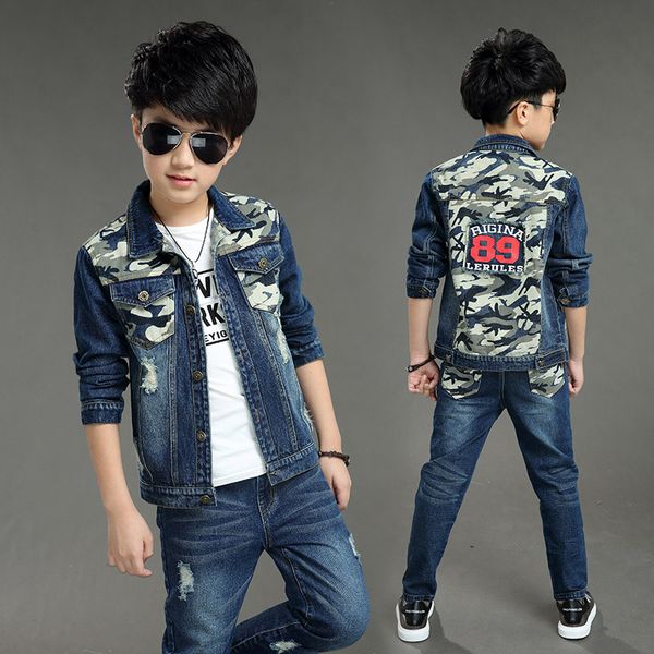 boys denim jacket & boys jeans clothing set 2pcs boy outerwear denim pant clothes 3 4 6 7 8 10 11 13 years old 185001, White
boys denim jacket & boys jeans clothing set 2pcs boy outerwear denim pant clothes 3 4 6 7 8 10 11 13 years old 185001, White