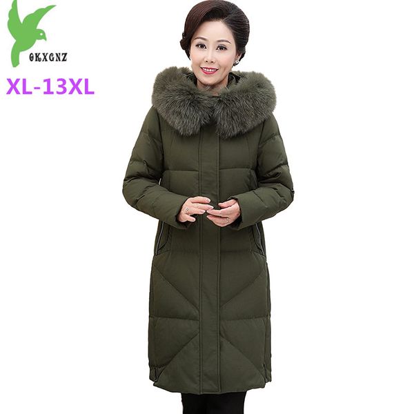 plus size -13xl down jacket women winter parkas thicken hooded coat middle aged female super large size white duck down coats, Black
plus size -13xl down jacket women winter parkas thicken hooded coat middle aged female super large size white duck down coats, Black