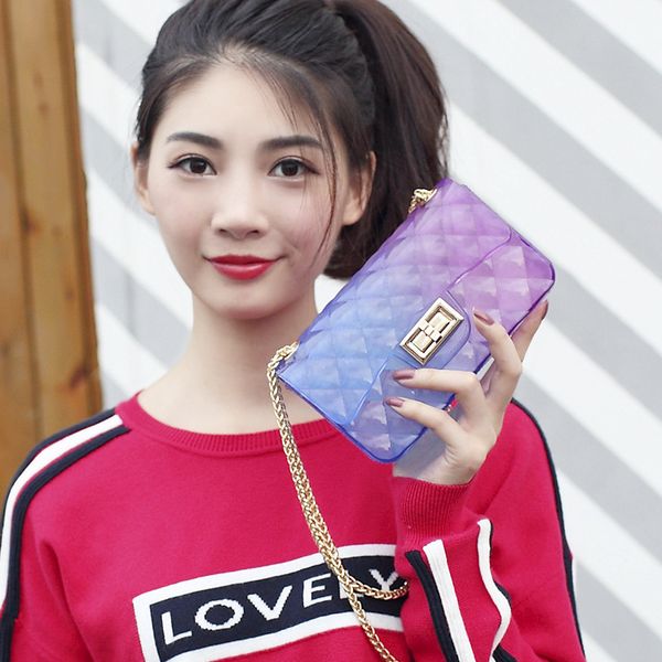 2020 new women's shoulder bag korean fashion chain small square bag ladies shoulder messenger jelly
2020 new women's shoulder bag korean fashion chain small square bag ladies shoulder messenger jelly
