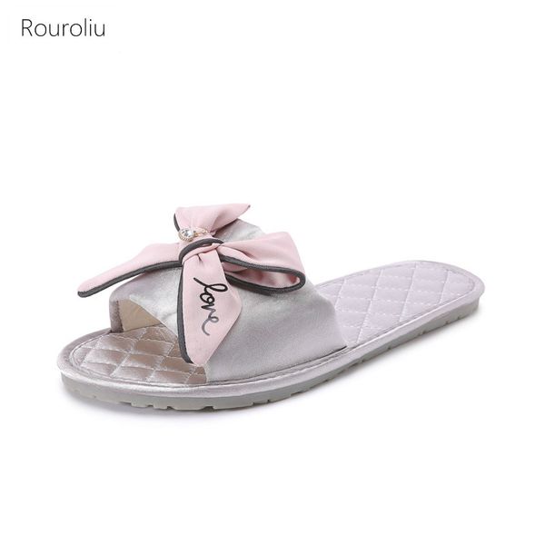 slippers rouroliu 2021 women flip flops satin bow open toe home shoes spring autumn non-slip slides, Black
slippers rouroliu 2021 women flip flops satin bow open toe home shoes spring autumn non-slip slides, Black