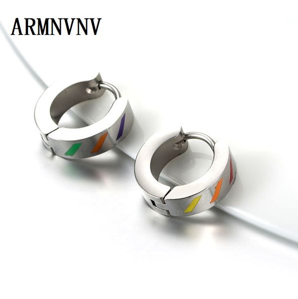gay pride rainbow flag earrings for women and men lala gay ear buckle hoop earrings 316l titanium steel male female jewelry gift, Golden;silver
gay pride rainbow flag earrings for women and men lala gay ear buckle hoop earrings 316l titanium steel male female jewelry gift, Golden;silver
