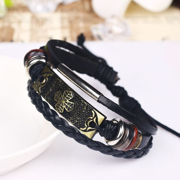 cross men's bracelet korean popular personality joker student rope female japanese and korean youth leisure jewelry temperament, Golden;silver
cross men's bracelet korean popular personality joker student rope female japanese and korean youth leisure jewelry temperament, Golden;silver