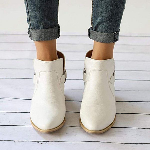 litthing ankle boots solid footwear square heel women low heels shoes pointed toe casual ladies fashion shoes women, Black
litthing ankle boots solid footwear square heel women low heels shoes pointed toe casual ladies fashion shoes women, Black