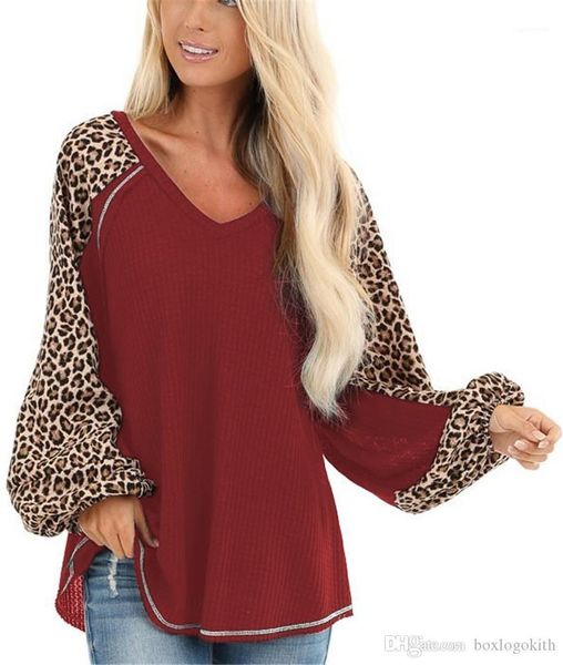 loose batwing long sleeved v-neck pullover t shirts fashion womens tees leopard panelled womens designer tshirts casual, White
loose batwing long sleeved v-neck pullover t shirts fashion womens tees leopard panelled womens designer tshirts casual, White