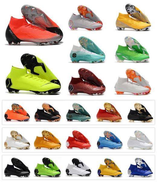 New Mercurial Superfly VI 360 Elite FG KJ 6 XII 12 CR7 Ronaldo Neymar Mens High Soccer Shoes 20th Football Boots Cleats Size 39-45
New Mercurial Superfly VI 360 Elite FG KJ 6 XII 12 CR7 Ronaldo Neymar Mens High Soccer Shoes 20th Football Boots Cleats Size 39-45