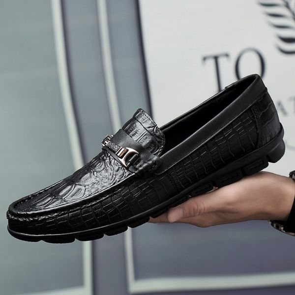 men's genuine leather casual shoes oxford loafers outdoor fashion gentleman driving footwear male boat shoes #i, Black
men's genuine leather casual shoes oxford loafers outdoor fashion gentleman driving footwear male boat shoes #i, Black