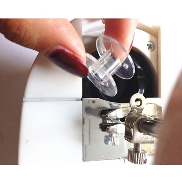 50pcs/lot empty bobbins clear plastic sewing machine spools for thread string home hand craft tools, Black
50pcs/lot empty bobbins clear plastic sewing machine spools for thread string home hand craft tools, Black
