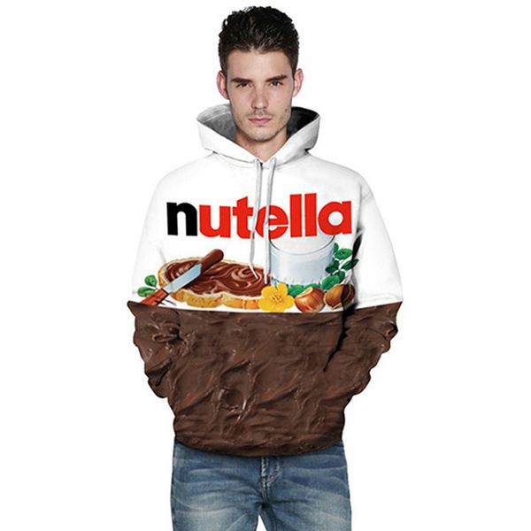 women/men hoodie print nutella food hip hop casual style new fashion pullovers 3d sweatshirts hoodies, Black
women/men hoodie print nutella food hip hop casual style new fashion pullovers 3d sweatshirts hoodies, Black