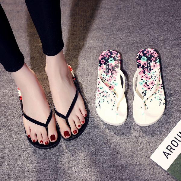 slippers 2021 women shoes summer bohemia floral beach sandals couples flip flops for platform, Black
slippers 2021 women shoes summer bohemia floral beach sandals couples flip flops for platform, Black