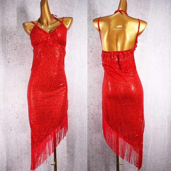 2018 new latin dance competition dresses v-neck 1920s flapper dress 4colors salsa dress tight sequins latin dance costume dq3077, Black;red
2018 new latin dance competition dresses v-neck 1920s flapper dress 4colors salsa dress tight sequins latin dance costume dq3077, Black;red