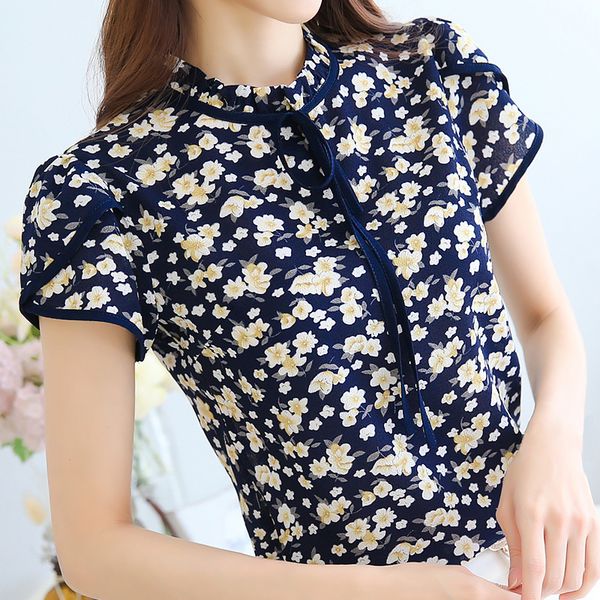 summer 2019 women floral shirt short sleeve korean ruffles women streetwear slim chiffon blouse elegant ladies casual 2019, White
summer 2019 women floral shirt short sleeve korean ruffles women streetwear slim chiffon blouse elegant ladies casual 2019, White