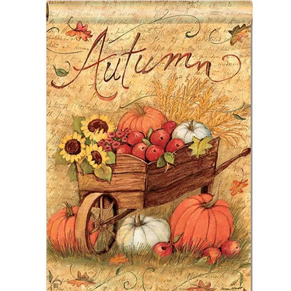12"x18'' autumn pumpkin cart garden flags fall sunflower leaves mini banner decorations
12"x18'' autumn pumpkin cart garden flags fall sunflower leaves mini banner decorations