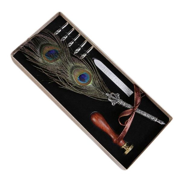feather pen+seal+candle+pen head vintage feather antique gift writing pen calligraphy quill gifts box pen set k0l2
feather pen+seal+candle+pen head vintage feather antique gift writing pen calligraphy quill gifts box pen set k0l2