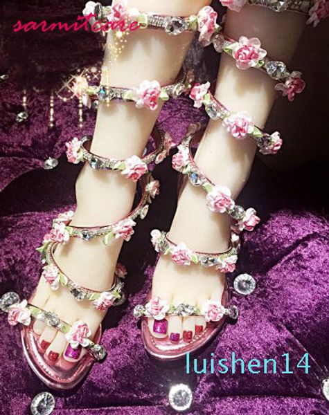 new handmade snake shape women high heel or wedge heel or flat sandals with rhinestones and flowers fashion gladiator sandals l14, Black
new handmade snake shape women high heel or wedge heel or flat sandals with rhinestones and flowers fashion gladiator sandals l14, Black