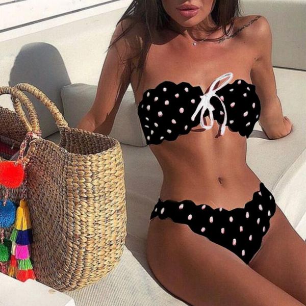 bikini 2020 swimsuit female off shoulder swimwear dot print bathing suit special fabric beachwear women's swimming suit
bikini 2020 swimsuit female off shoulder swimwear dot print bathing suit special fabric beachwear women's swimming suit
