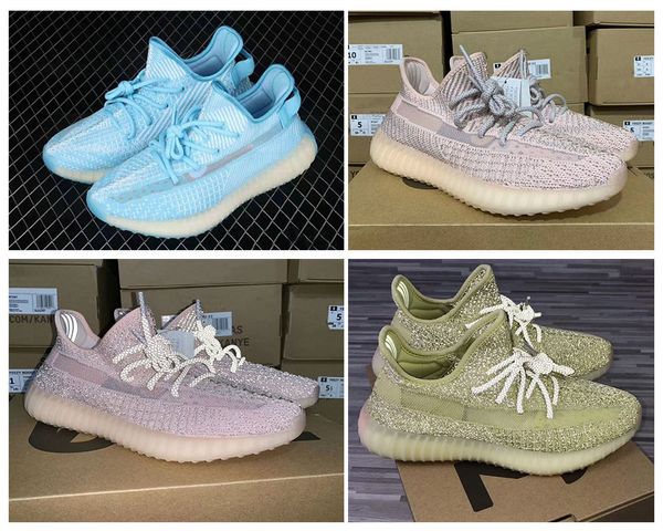 

Высокое качество Sply 350s V2 Antlia Synth Lundmark Светоотражающие 3M Аутентичные Primeknit Synth Kanye Uni