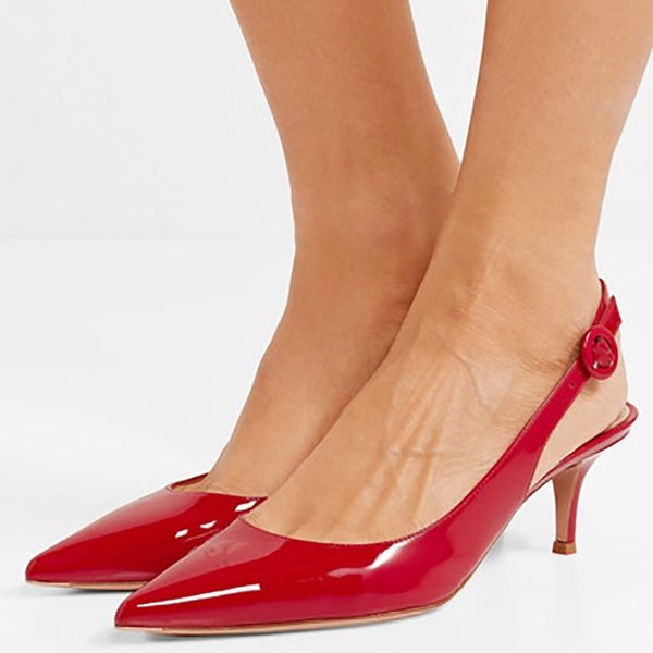 onnpnnq mid heels patent leather women shoes kitten heel pointed toe back buckle strap formal party evening women dress pumps, Black
onnpnnq mid heels patent leather women shoes kitten heel pointed toe back buckle strap formal party evening women dress pumps, Black