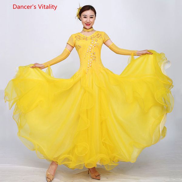 2018 new short sleeves standard competition ballroom dance dress for lady's modern waltz latin dancing dancewear, Black;red
2018 new short sleeves standard competition ballroom dance dress for lady's modern waltz latin dancing dancewear, Black;red